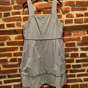 Lands End Blue Seersucker Blue & White Striped Fully Lined in size 16P